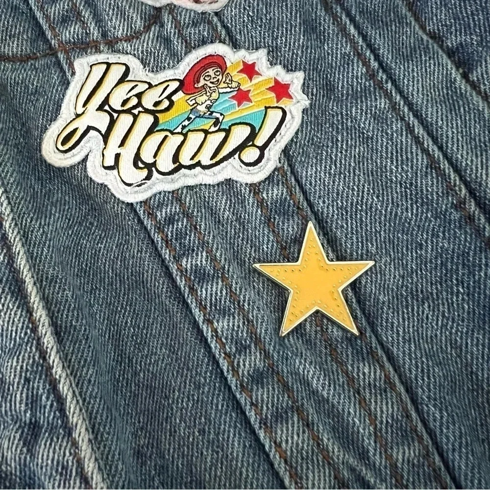 Disney Pixar Toy Story 4 Denim Jacket Girls Size 4 - Picture 11 of 12